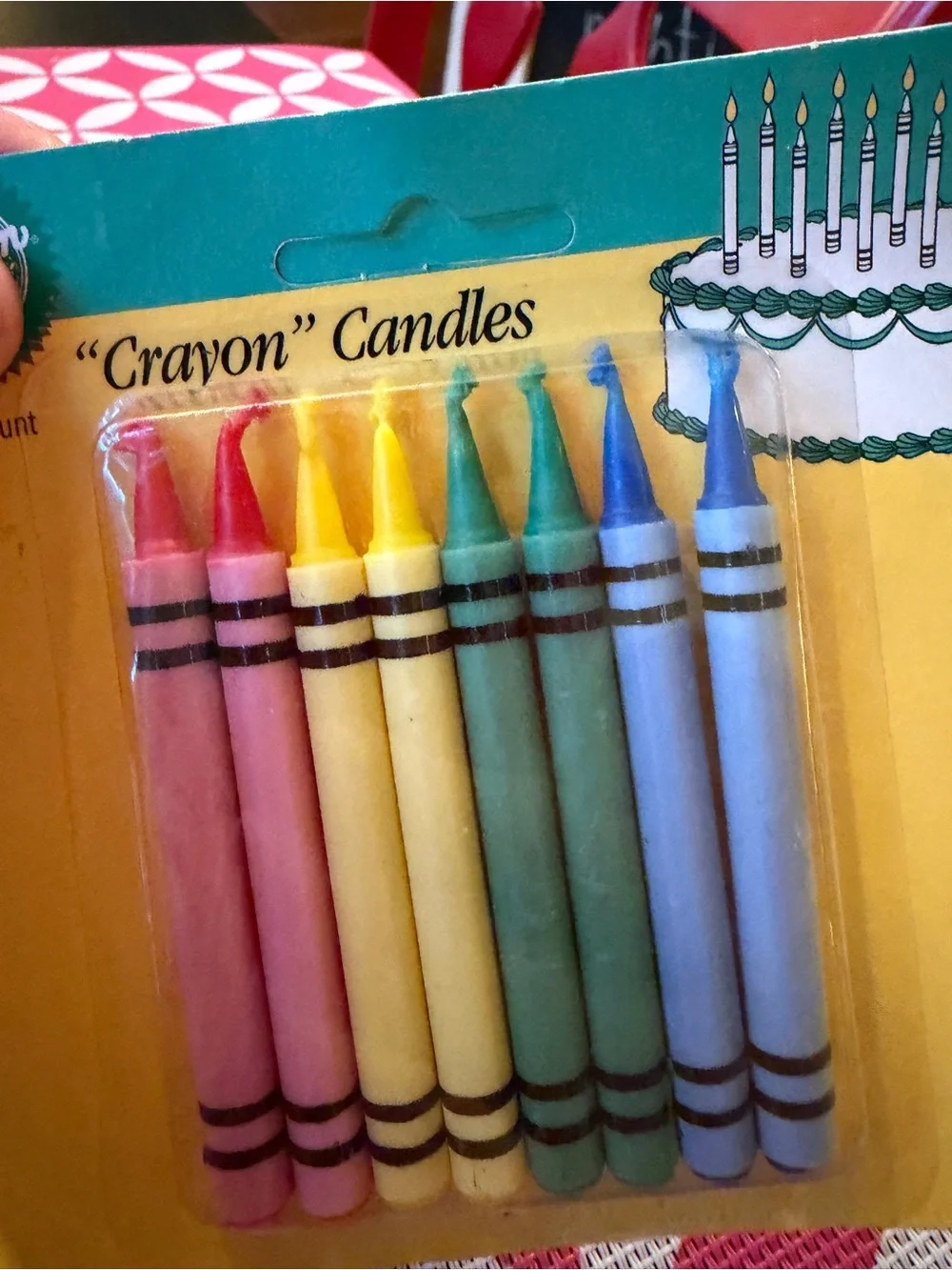 2 NEW packages of Wilton crayon candles -8 in a pack! Vintage 1991. Collectible